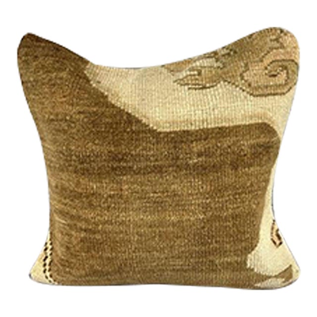 20 x 20 Rug Pillow Mystical Meadow Turkish Pillow Cushion Cover For Sale