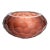 Murano Battuto Bowl in Light Amaretto Large For Sale