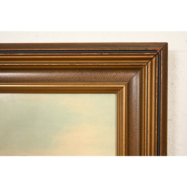 Original "View on the Seine" Framed Print by Homer Dodge Martin For Sale - Image 9 of 14