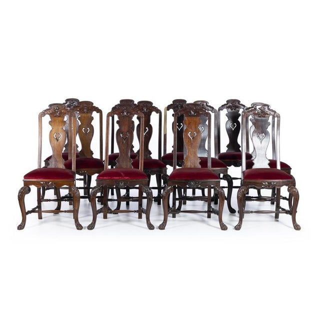Vintage Indian Chairs, 19th Century, Set of 12 For Sale - Image 6 of 6