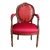 Antique French Carved Walnut Arm Chair For Sale
