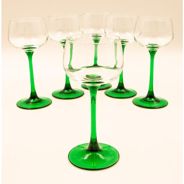1970s Luminarc Alsace Wine Glasses - Set of 6 For Sale - Image 9 of 9