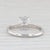 2020s New 0.70ct Moissanite Engagement Ring Platinum Round Solitaire Size 5.5 For Sale - Image 5 of 8