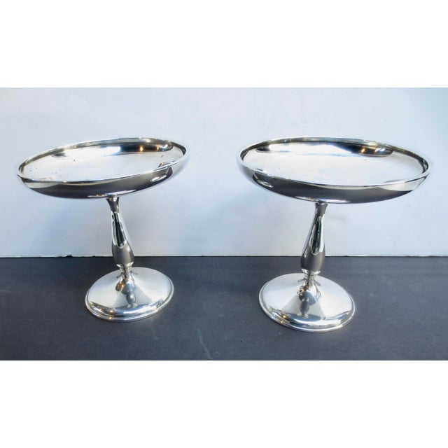 Metal Sterling Silver Wallace Compote Stands-Pair of 2---- 24 DWT For Sale - Image 7 of 7