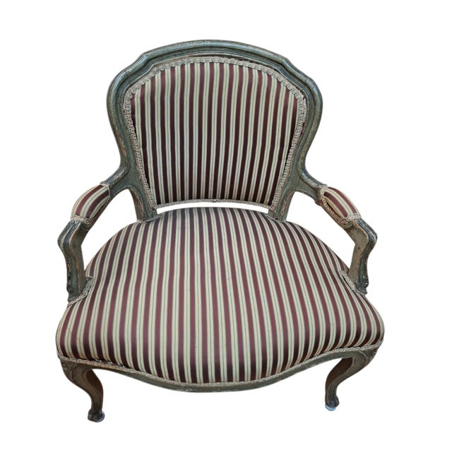 Pair of Late 18th-Early 19th C. Louis XV Style Child's Fauteuils For Sale - Image 4 of 15