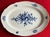 Rococo Large 19" Antique 19th Century German Meissen Porcelain Blue and White Floral Platter With Insects For Sale - Image 3 of 10