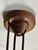 1970s Teak and Linen Umbrella Pendant Lamp attributed to Domus, 1970s For Sale - Image 5 of 15