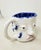 2010s Handcrafted Decorative Mug - Faces on 2 Sides - Blue Eyes and Green Eyes - Ooak For Sale - Image 14 of 18
