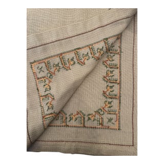 Mid-Late 20th Century Hand Embroidered Border For Sale