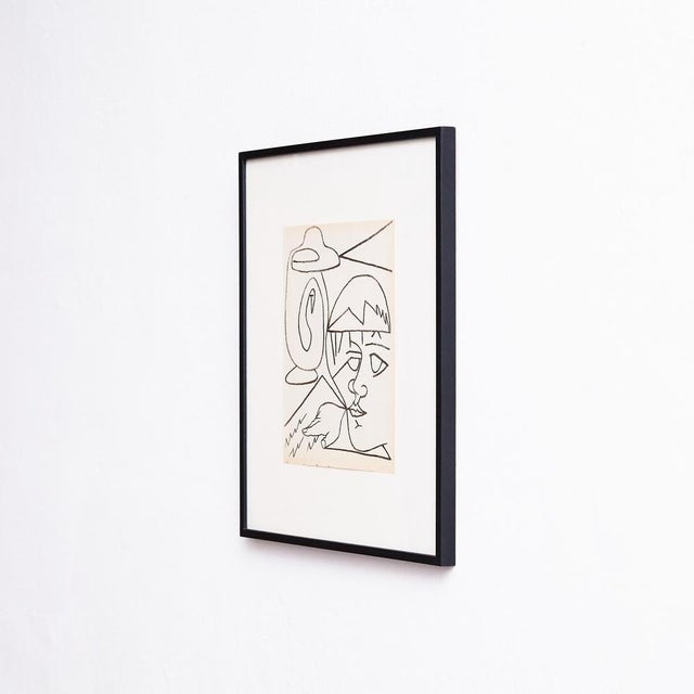 Françoise Gilot, The Reader, 1951, Lithograph, Framed For Sale - Image 4 of 10