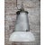 1950s Large Vintage French Industrial Light Grey Enamel Pendant Lights from Mazda For Sale - Image 5 of 6