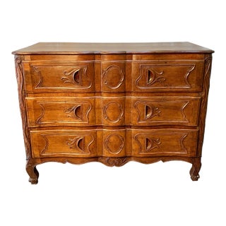 18th Century French Walnut Chest of Drawers Commode For Sale