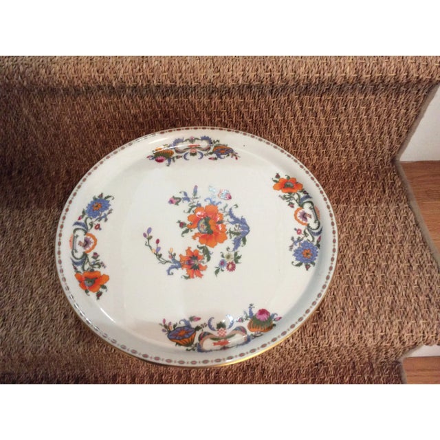 Beautiful vintage Limoge footed cake plate. This could be a lovely centerpiece for a dessert table.