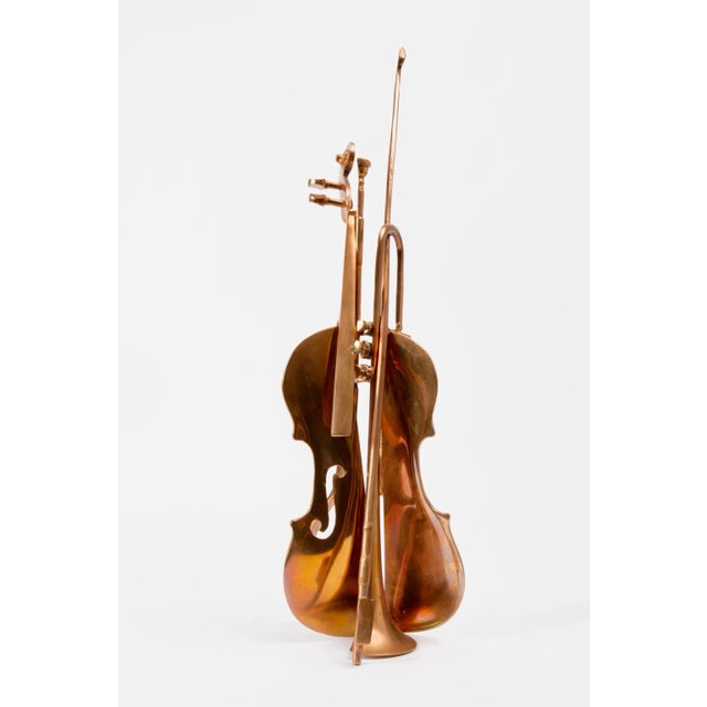 Arman, Arman Telemann Cut Violin Concerto Hand Signed Cast Bronze Sculpture Assemblage, 1992 For Sale - Image 11 of 12