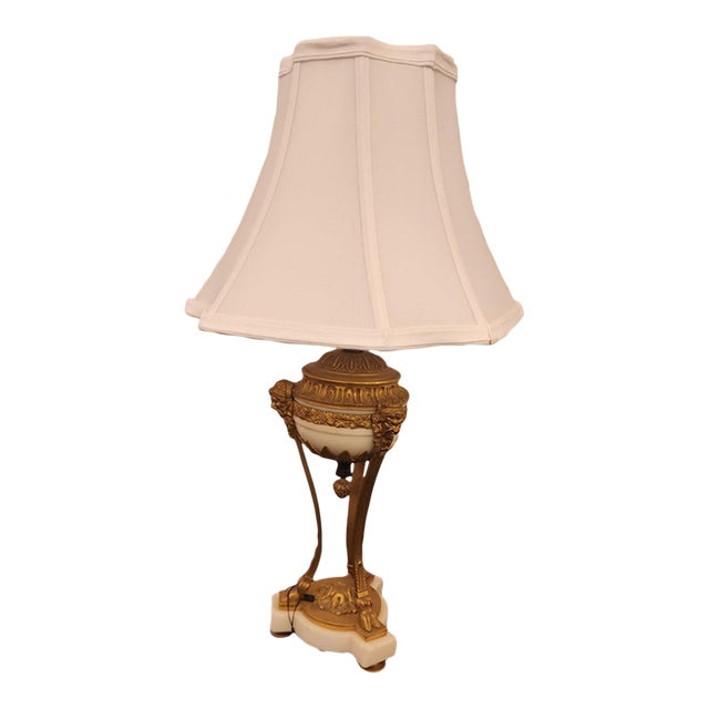 Mid 18th Century Louis XVI Gilt Bronze Lamp, Unwired For Sale