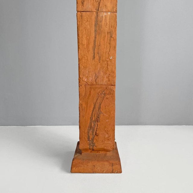 Italian Postmodern Terracotta Sculpture by Edmondo Cirillo, 1996 For Sale - Image 14 of 16