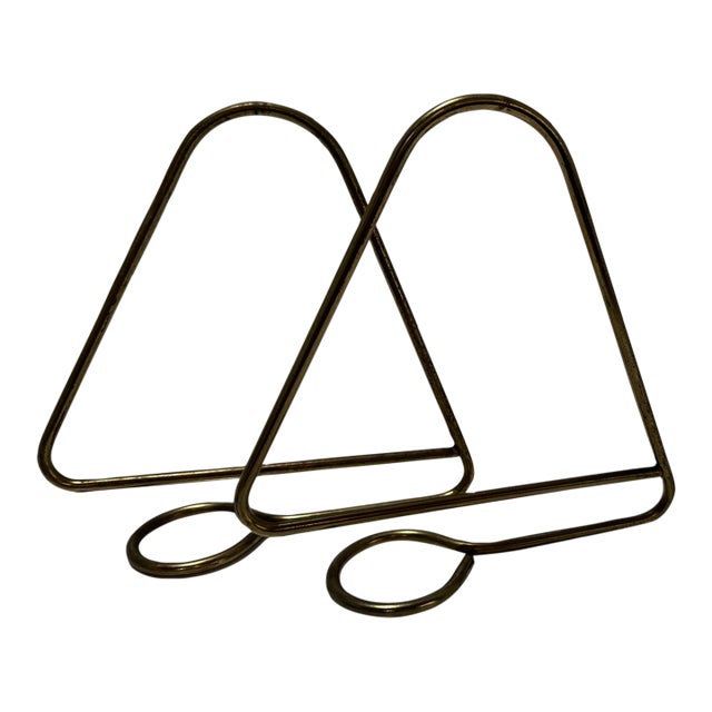 1950s Kajsa & Nils Nisse Strinning String Book Holders Pair Sweden For Sale
