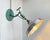 Scandinavian Industrial Green Wall Lamp, 1950s For Sale - Image 13 of 13