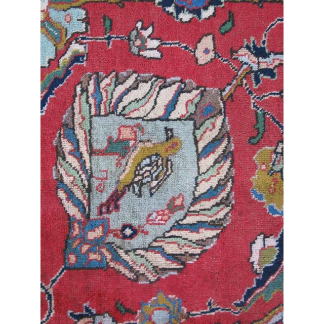 Large Vintage Tabriz Rug With All-Over Motif Design in Reds and Ivory 11'2 X 17 For Sale - Image 4 of 9