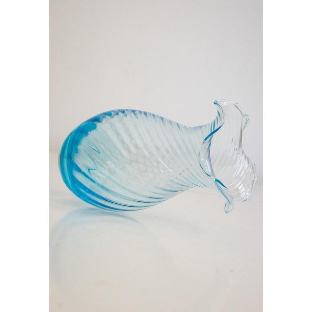 Early 21st Century Murano Vases in Acquamare from Ribes the Art of Glass, Set of 2 For Sale - Image 5 of 13