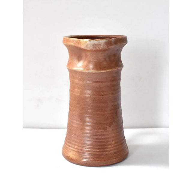 Early 21st Century Vintage Art Pottery Pitcher For Sale - Image 5 of 9