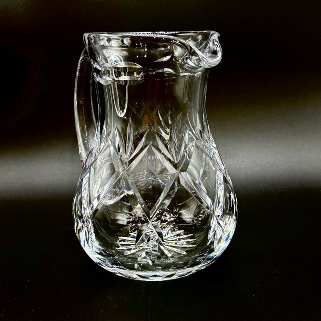 Vintage Cut Crystal Jug Water Pitcher by Webb Corbett, England, 1960s For Sale - Image 8 of 18