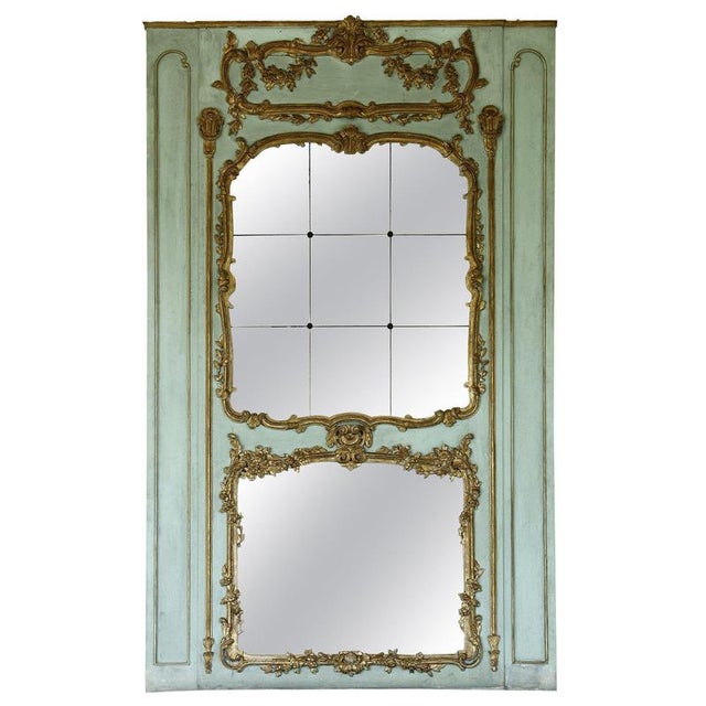 Large Transition Wooden Mirror, 18th Century For Sale - Image 15 of 15