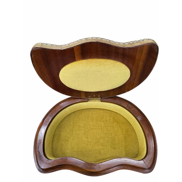 Mid 20th Century Vintage French Louis XV Style Marquetry Jewelry Cabinet For Sale - Image 5 of 9