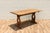 Wood Antique American Oak & Cherry Trestle Dining Table, c.1930s | Rustic Farmhouse Kitchen Table With Solid Wood Construction For Sale - Image 7 of 18