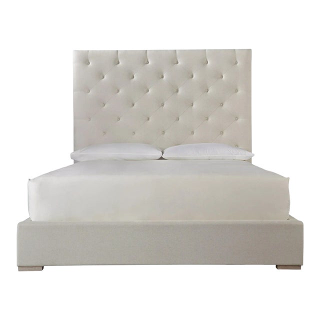Modern Charlow Bed King 66, Beige For Sale