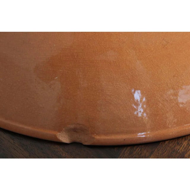 Vintage decorative Moorish bowl blue and white.