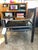Leather Chair With Shearling Seat For Sale In Los Angeles - Image 6 of 10