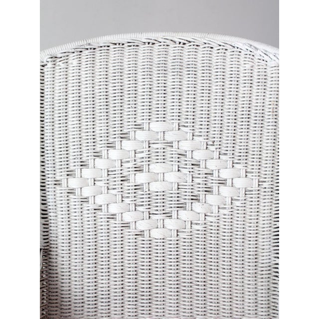 Early 20th Century Antique White Wicker Porch Chair For Sale - Image 5 of 18