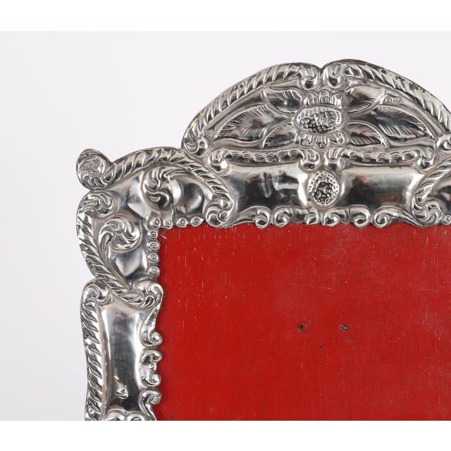 Antique Late 19th Century 925 Silver Photo Frame, 1890s For Sale - Image 4 of 15