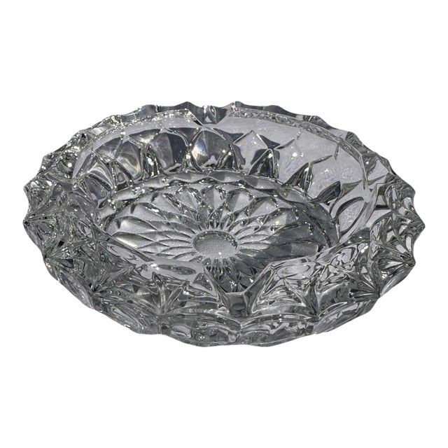 Crystal Glass Ashtray Mid 20th Century Chairish