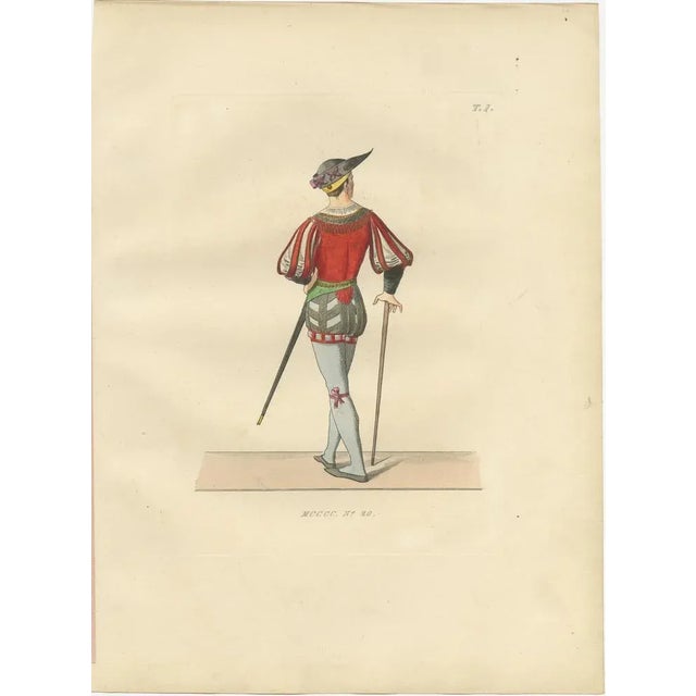 Italian Renaissance Dress, 1845, Paper, Set of 3 For Sale - Image 4 of 10