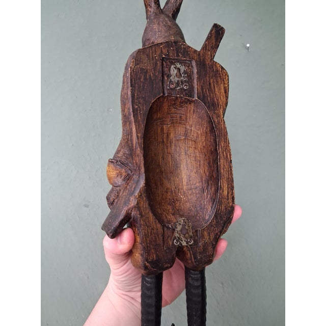 Black Forest Hunting-Wall Rabbit, 1980s For Sale - Image 4 of 6
