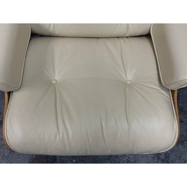 Eames Style Lounge Chair + Ottoman For Sale - Image 10 of 12