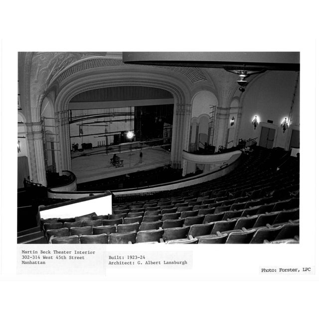 Original Broadway Theater Chair – Martin Beck Theatre (1924) Cast Iron & Wood Seating System – Architectural Salvage Artifact For Sale - Image 9 of 12