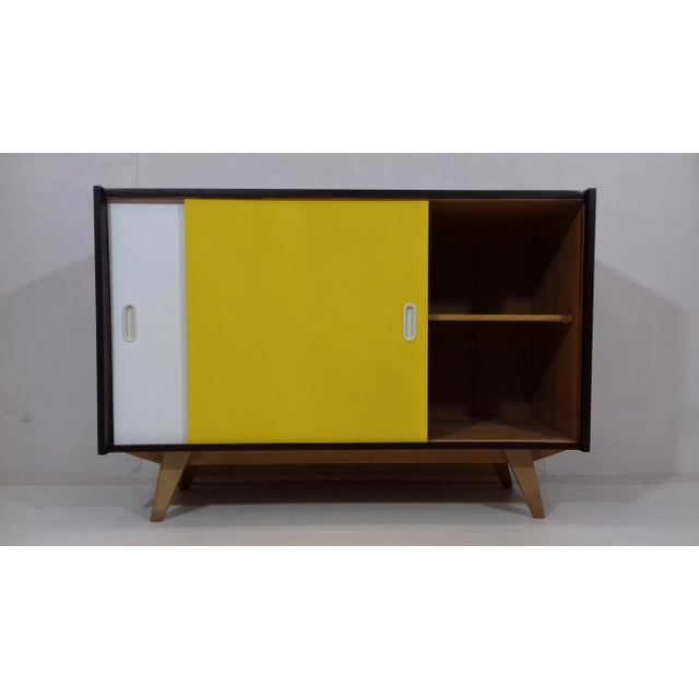 Beech Sideboard by Jiří Jiroutek for Interier Praha, 1960s For Sale - Image 4 of 11