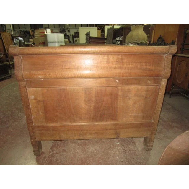 Brown Antique Wooden Boat Bed For Sale - Image 8 of 10