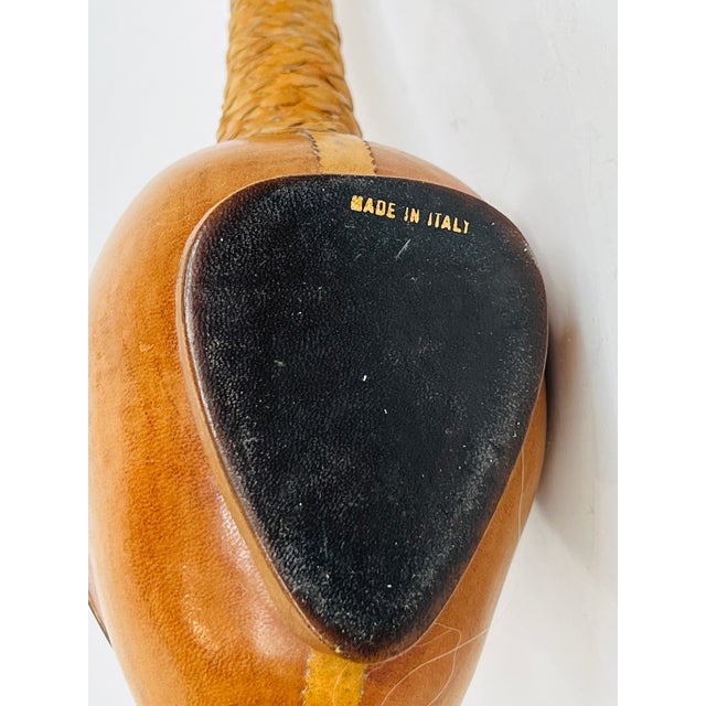 Vintage Italian Leather Duck Decantur For Sale - Image 9 of 13
