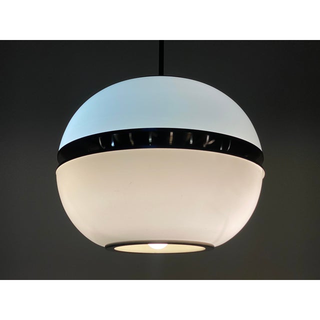 Space Age Chandelier in Glass and Steel, 1960s For Sale - Image 10 of 18