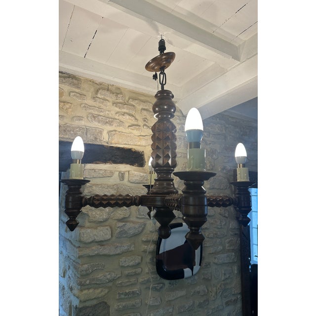 1940s Vintage Pendant Light by Charles Dudouyt, 1940s For Sale - Image 5 of 18