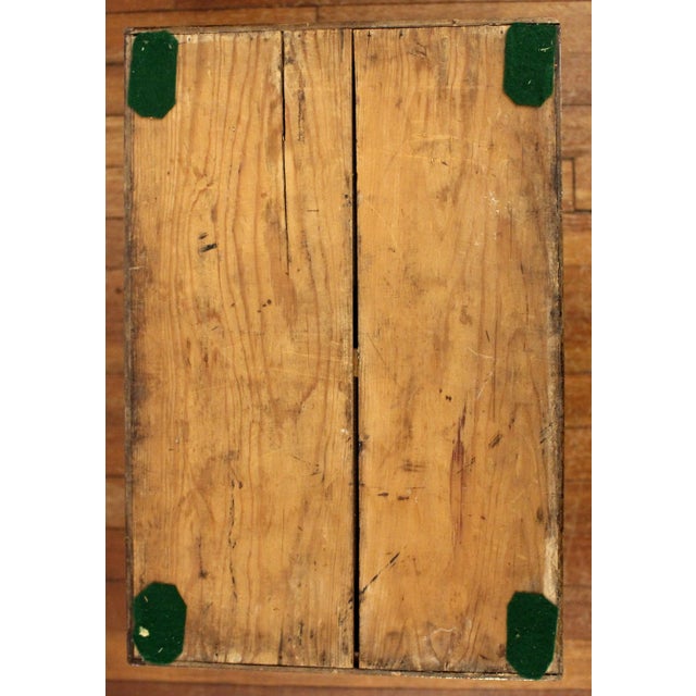 Wood Circa 1860 Swedish Travel or Lap Desk on Custom Made Side Table Stand For Sale - Image 7 of 11