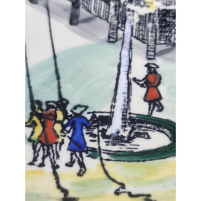 Limited Edition Voyages Series Decorative Plate from Longwy Pottery Factory, 1970s For Sale - Image 12 of 18