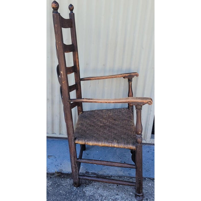 18Thc Hudson River Valley Arm Chair For Sale - Image 4 of 6