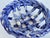 Late 20th Century Vintage Blue White Ceramic Pottery Basket Weave Bowl For Sale - Image 5 of 9