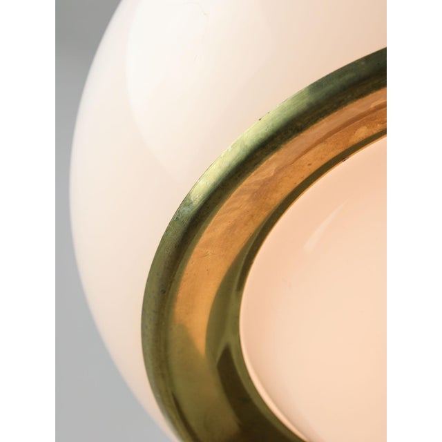 Mid-Century Modern White & Golden Bud Pendant Lamp by Luigi Massoni for Guzzini, 1960s For Sale - Image 3 of 17