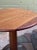 Refinished Pennsylvania Studio Craft Cherry and Carved Ash Cafe Table For Sale - Image 10 of 11